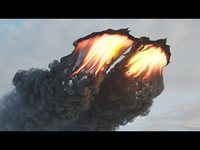 Giving Deathwing a realistic smoke trail with EmberGen