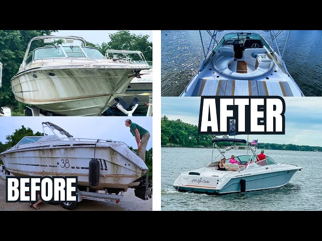 INCREDIBLE Boat Restoration | 1992 Sea Ray 380 Sun Sport