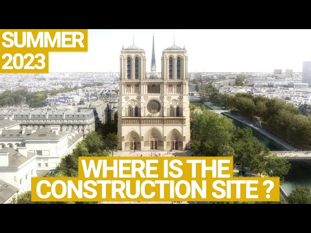 Notre-Dame de Paris : Current progress after the fire. (June, July and August)