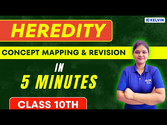 HEREDITY in 5 Minutes | Science Chapter 9 | Class 10th CBSE Board