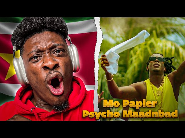 Psycho Maadnbad - Mo Papier (Official Video Clip) 🇸🇷😍 Prod. By Gillio REACTION