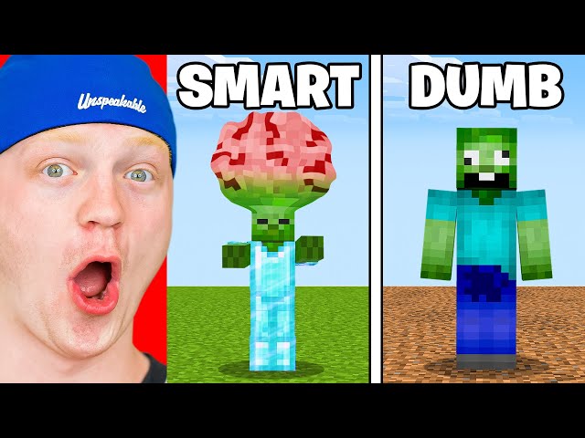 Smart Vs Dumb Zombies In Minecraft