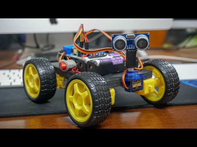 How to make a blue tooth control car using HC 05 Bluetooth module and ultra sonic sensor|DIY|