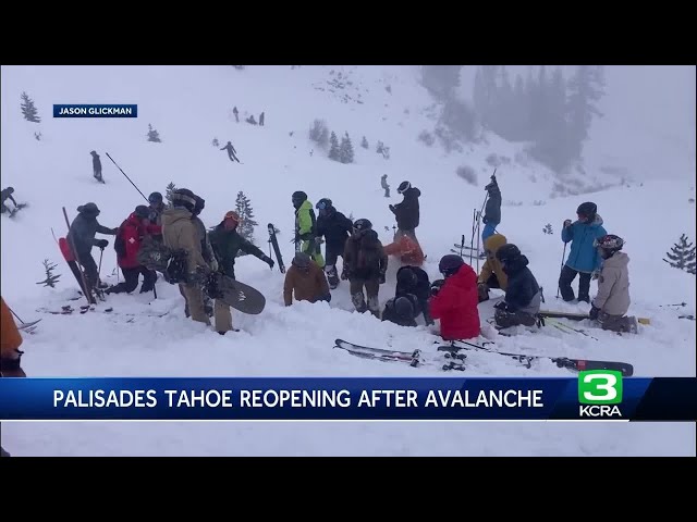 Palisades Tahoe to reopen Thursday after deadly avalanche