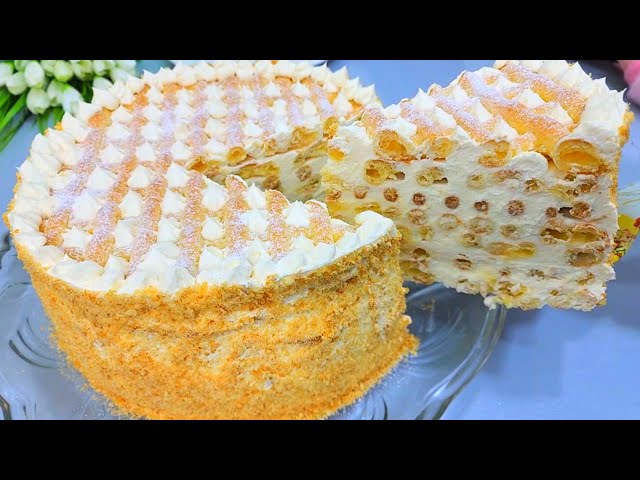 Tastier than Honey cake and Napoleon? Instant custard cake, DOES NOT Require Soaking! Tastier than