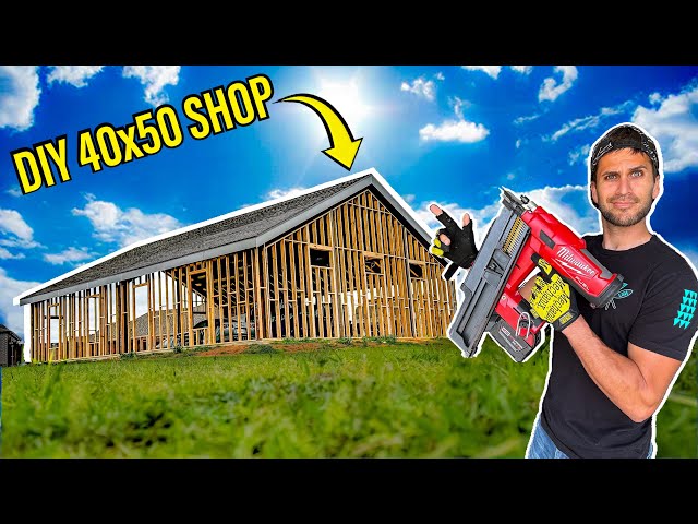 DIY FRAMING 2,000 SQFT - Dream Shop Build