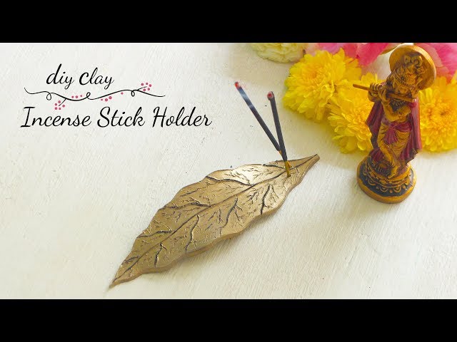 DIY Clay Incense stick holder | How to make Incense Stick Holder