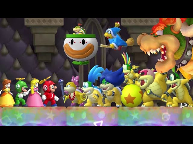 New Super Mario Bros Wii - All Bosses