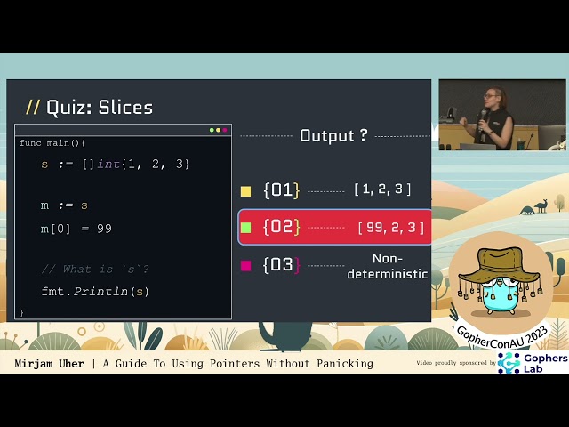 09. Mirjam Uher - What's The Point? A Guide To Using Pointers Without Panicking | GopherConAU 2023