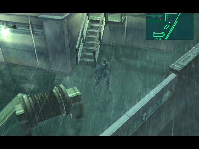 🎵MGS2 Rainy Nights, Ambient Track Night Time Mood Relax with MGS2 Rain Sounds