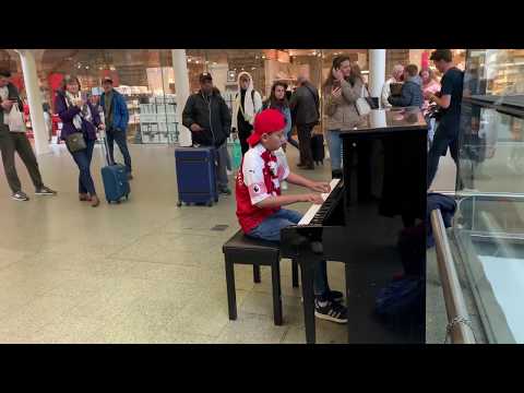 Crowd Demands Encore As Man Misses Train in Queen Bohemian Rhapsody Piano Epic Cole Lam 12 Years
