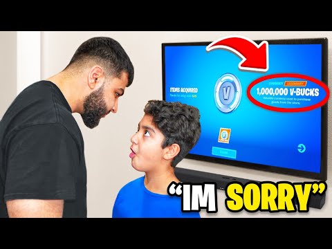Little Brother STOLE My Credit Card To Buy V-Bucks... (FORTNITE)