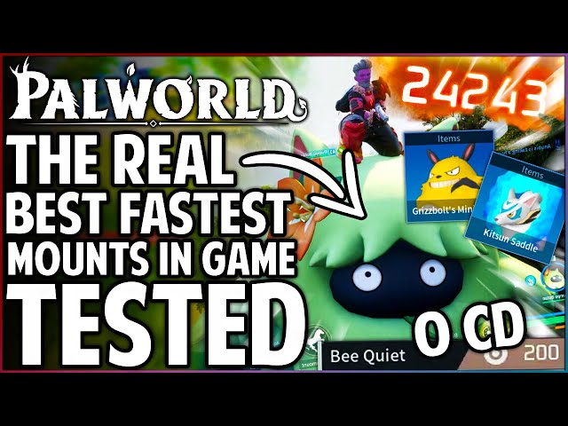 Palworld - The REAL Best 10 Mounts in Game After 400 Hours - Highest Damage Fastest Flying & More!