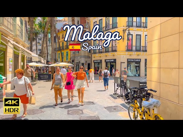 Malaga, Spain 🇪🇸 - Summer On Steroids 🌞 - 4k HDR 60fps Walking Tour (▶92min)