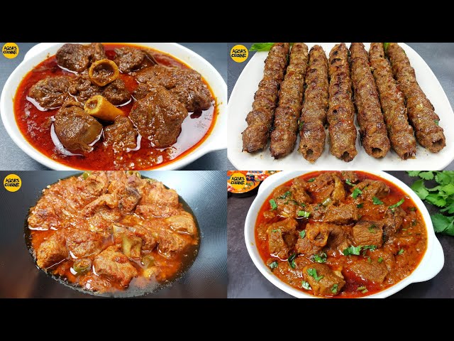 Mutton Recipes, Mutton Korma, Mutton Seekh Kabab, Mutton Angara, Charsi Mutton Karahi, Mutton Curry