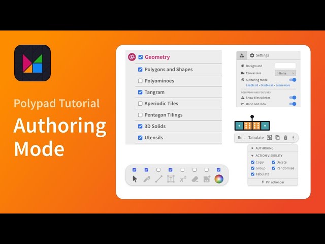 Authoring Mode in Polypad