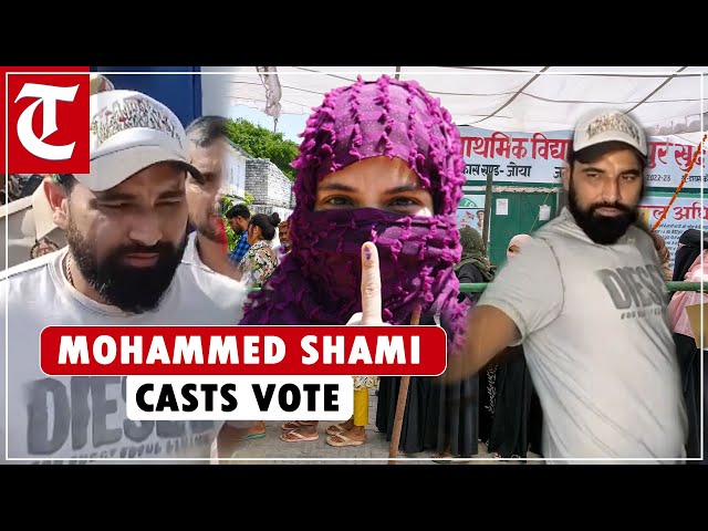 LS Polls 2024: Indian cricketer Mohammed Shami casts vote in UP’s Amroha