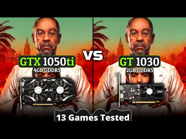 GT 1030 vs GTX 1050 Ti | How Big Is The Difference? | 13 Games Tested