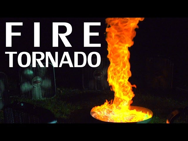 Building A Fire Tornado + Flame Colorant & Slow Motion - NightHawkInLight