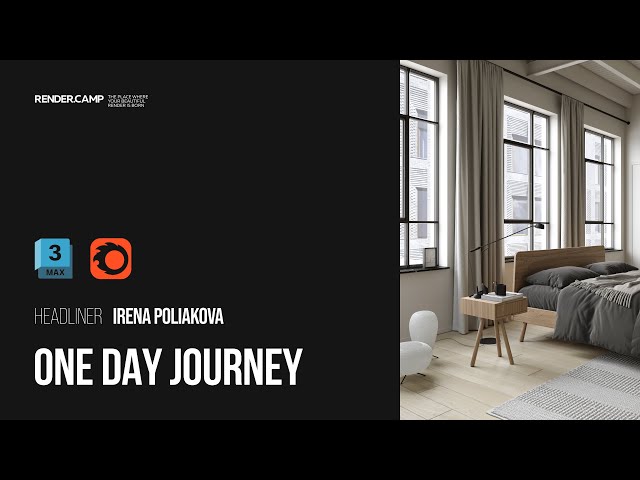 ONE DAY JOURNEY | Episode 1. BEDROOM | 3Ds Max + Corona Render Workshop Series for Beginners