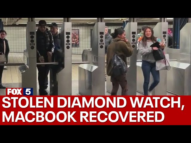 Stolen diamond watch, MacBook recovered as NYPD targets turnstile-jumpers to prevent violent crime