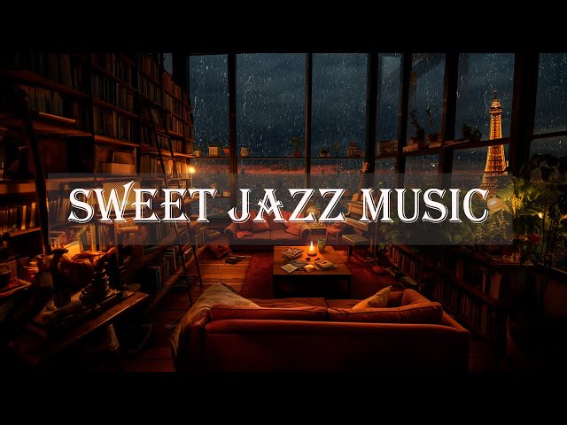 Cozy Jazz Music & Coffee Shop Ambience with Relaxing Jazz Piano & Fireplace for Read, Sleep