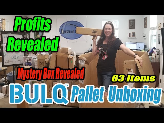 Bulq.com Pallet Unboxing - Mystery Box Revealed - Profits Revealed - Online Reselling