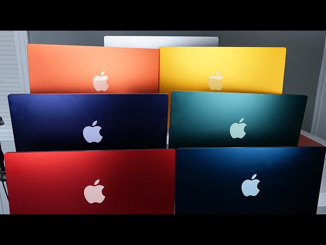 iMac in All Colors: Blue, Orange, Yellow, Purple, Silver, Pink & Green