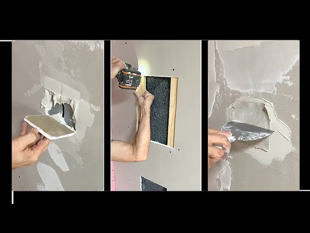 🚀 How to Repair Holes in Drywall Panels: Tips and Ideas  🔧  Plasterboard Repair