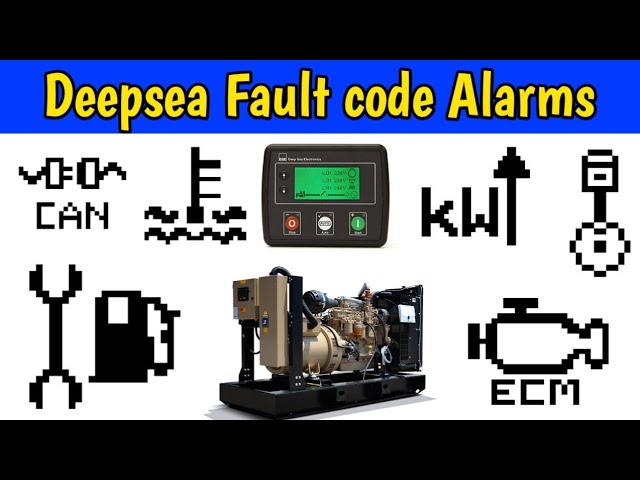 Generator Fault codes Troubleshooting Alarms for beginners dse 4510 / 4520 @AJElectric