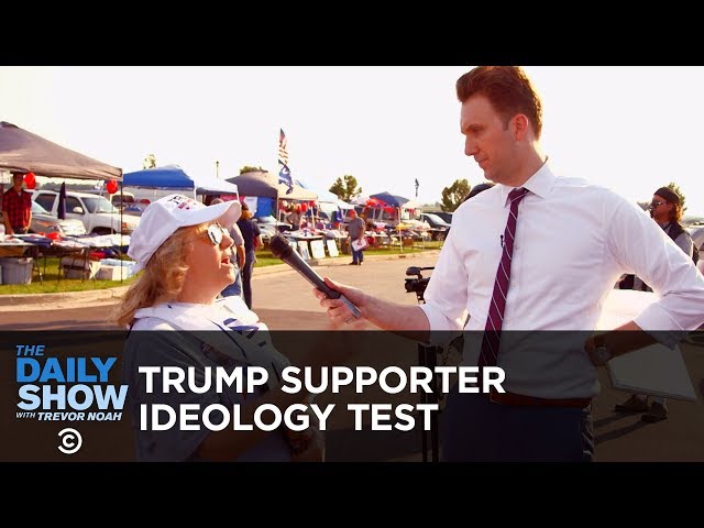 Putting Donald Trump Supporters Through an Ideology Test: The Daily Show
