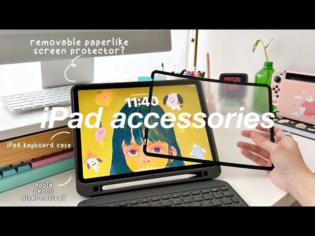 IPAD ACCESSORIES FOR STUDENTS | bare iPad screen vs. removable paperlike screen protector review