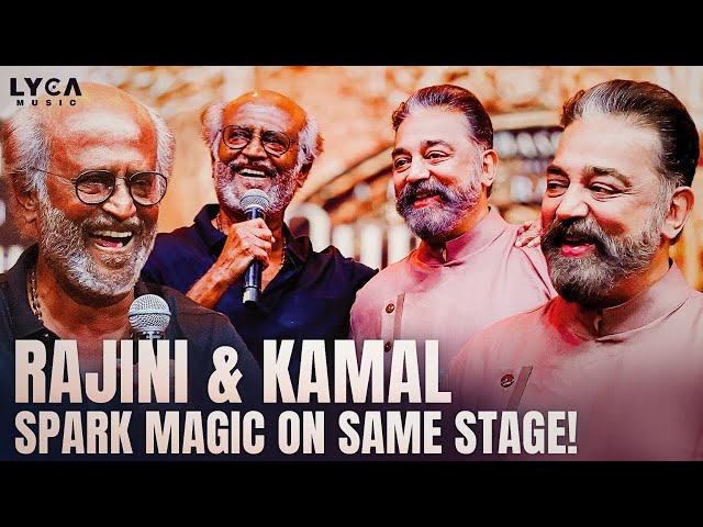 Rajini & Kamal's Epic Banter Goes Viral😍Unmissable Funny Speech Moments!😎 Throwback 🥁 Lyca Music