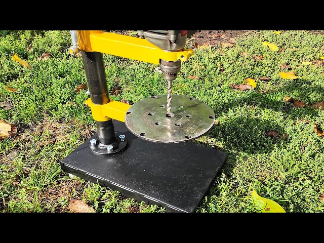 Homemade Drill Stand. Excellent Drill Stand DIY.
