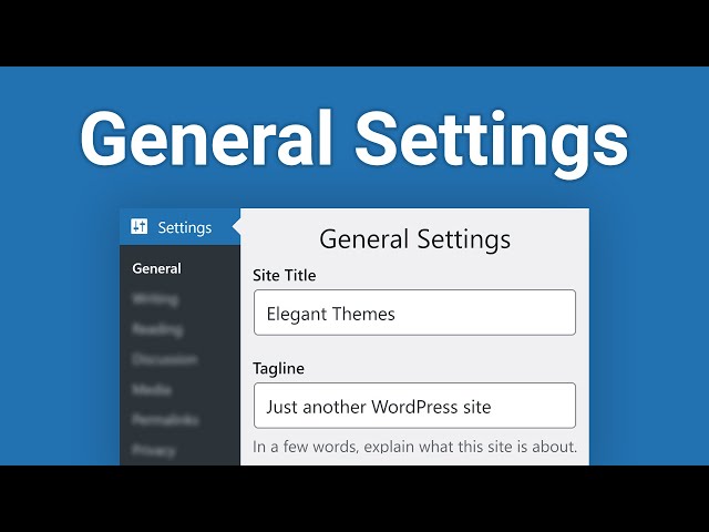 How to Configure Your WordPress General Settings