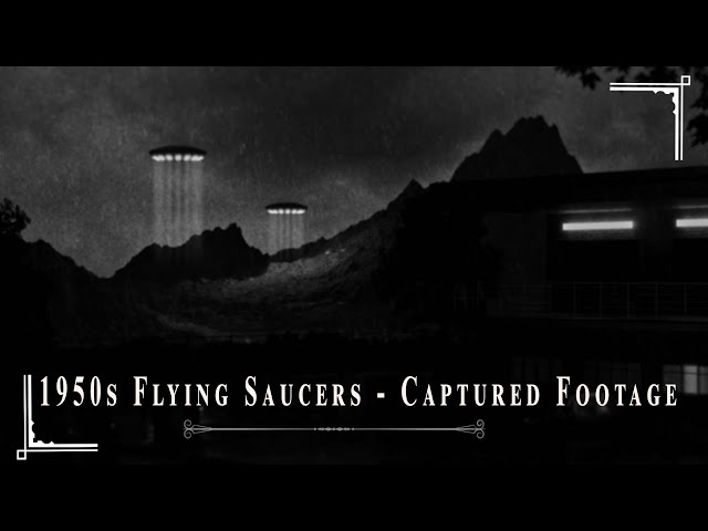 1950s Flying Saucer Captured Footage - Ultrawide Screen