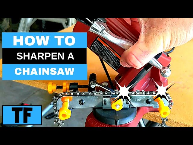 HOW TO USE HARBOR FREIGHT CHAINSAW SHARPENER - Sharpen Your Own Chainsaw For Less Than $25