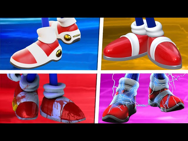 Sonic The Hedgehog Movie Choose Your Favourite Sonic Shoes Sonic VS Sonic EXE Modern Sonic Adventure