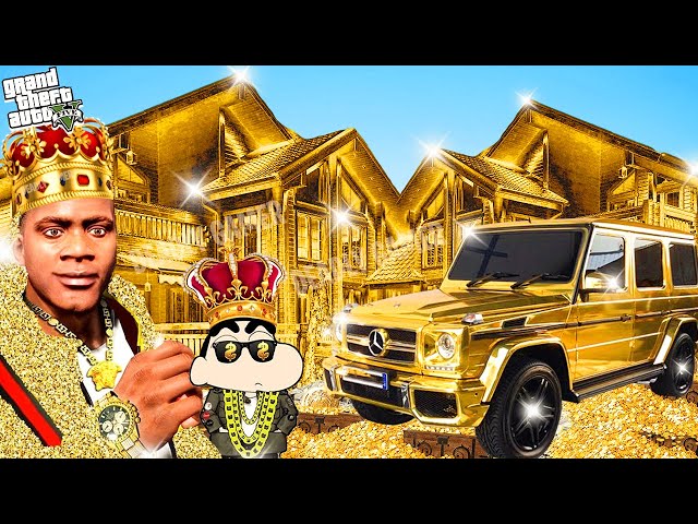 SHINCHAN TOUCH ANYTHING BECOME GOLD || EVERYTHING IS FREE IN GTA 5
