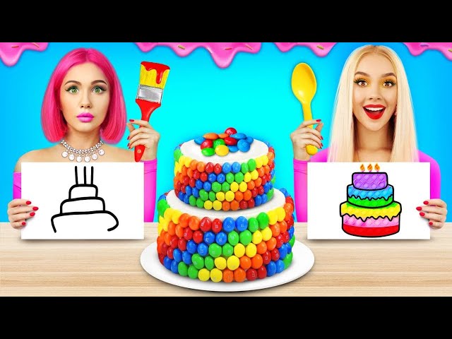 WHO DECORATES BETTER? Extreme Cake Decorating Challenge & Decorating Ideas by RATATA CHALLENGE