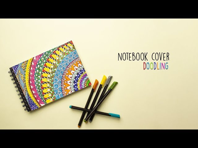 Notebook Cover Doodle |  Zentangle |  DIY Notebook Cover