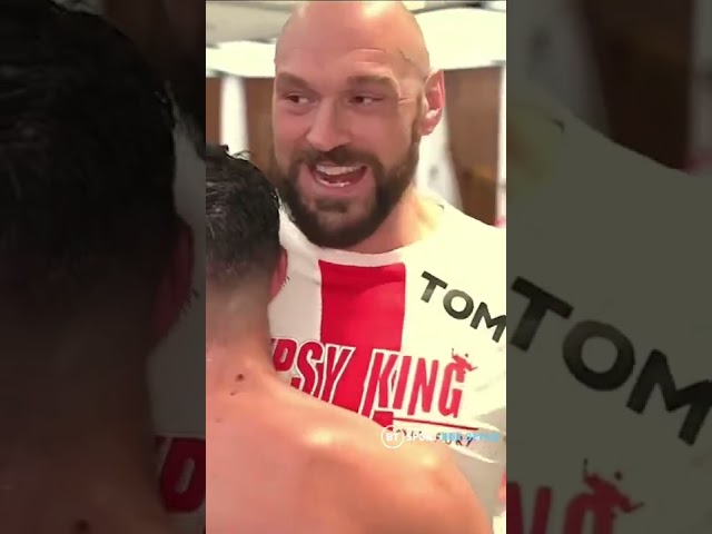 Brotherly love as Tyson Fury and Tommy Fury embrace | Fury v Whyte