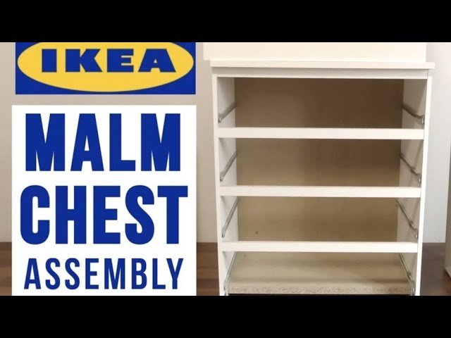 IKEA MALM 4 Drawers Chest Assembly (Timelapse) #ikea #dressers #malm #chest #drawer