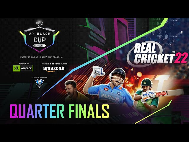 [HINDI] [ Real Cricket 22 ] Udhaya vs Anil Kumar Chiraniyan (Bo3) | WD Black Cup Season 4 | QF Day 1