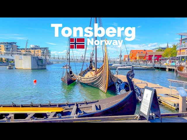 Tonsberg, Norway 🇳🇴 | Summer 2022 Walking Tour | 4K 60fps HDR
