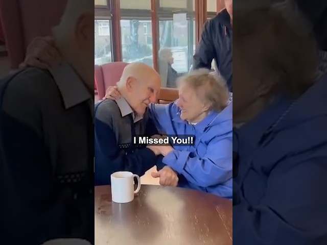 Couple married 70 years have heartwarming reunion after￼ weeks apart 🥹❤️