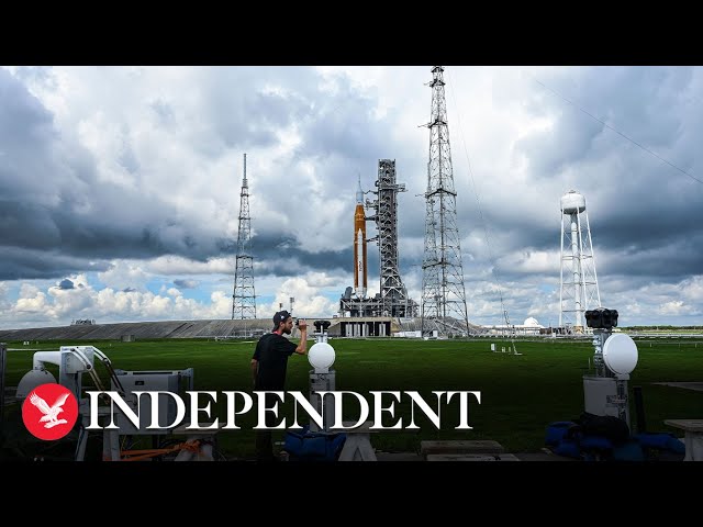 Watch again: Nasa gives update on upcoming Artemis I rocket launch to the Moon
