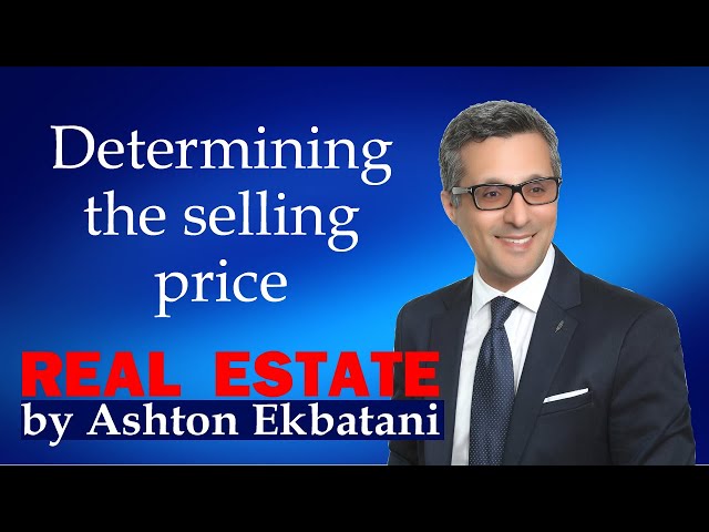 Determining the selling price for your home