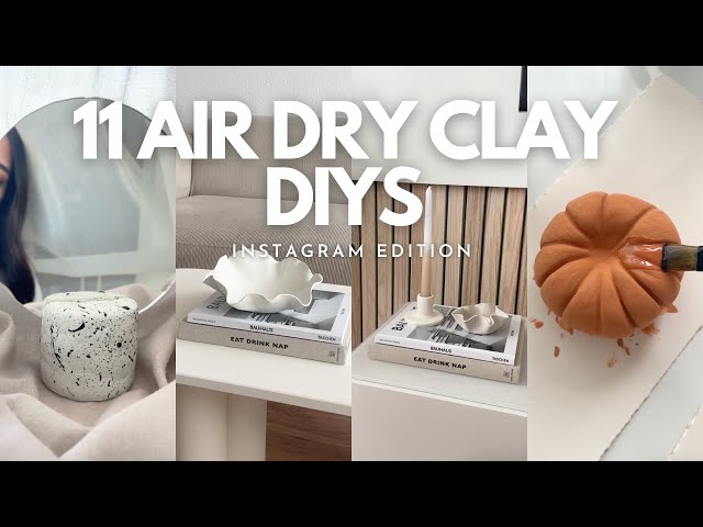 11 Air Dry Clay DIY Ideas | Easy Home Decor Air Dry Clay Ideas You Actually Want To Make! ✨