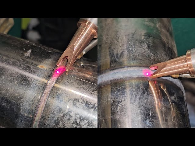 Two amazing methods for laser welding thin stainless steel tubes.